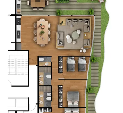 Premier Yacht - Departamento de 3 dormitorios en Lambaré con vista panorámica al río